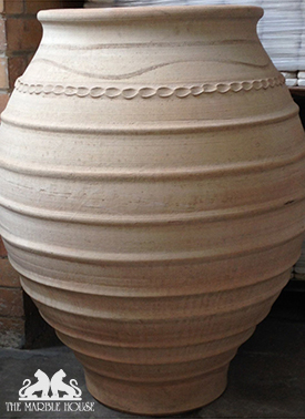 Iaia Urn. Outdoor urn pots suppliers, Australia, NZ. Mediterranean Urns importers and suppliers. The Marble House.