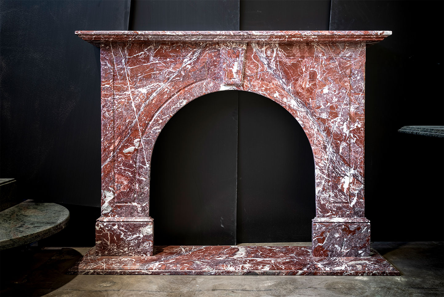 Karnish Red Marble Fireplace